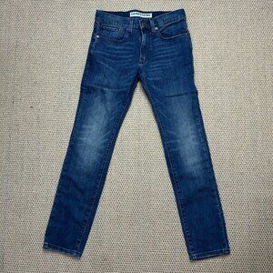 Express Rocco Slim Fit Skinny Leg Jeans - Dark Wash Blue